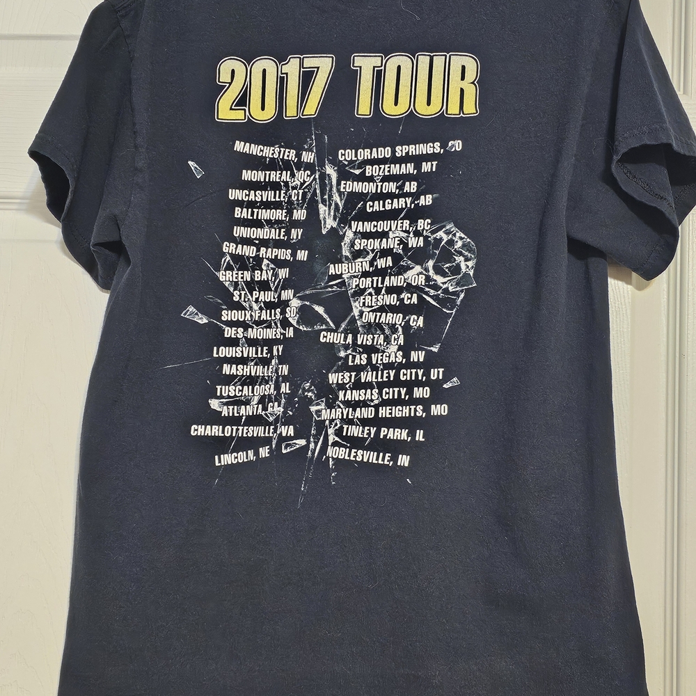Def Leppard 2017 Tour Tee - Poison & Tesla - Size Medium - Picture 4 of 8
